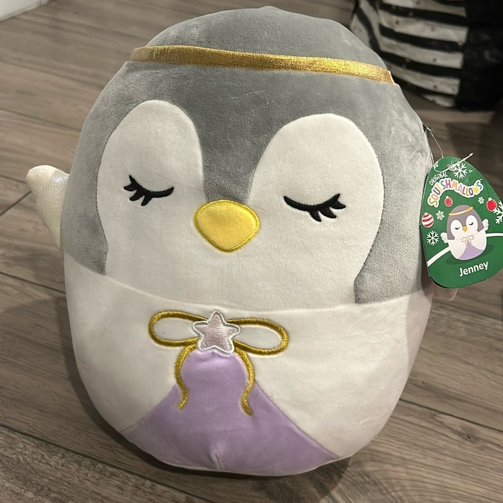 NWT 12” Squishmallows Jenney Christmas Special edition